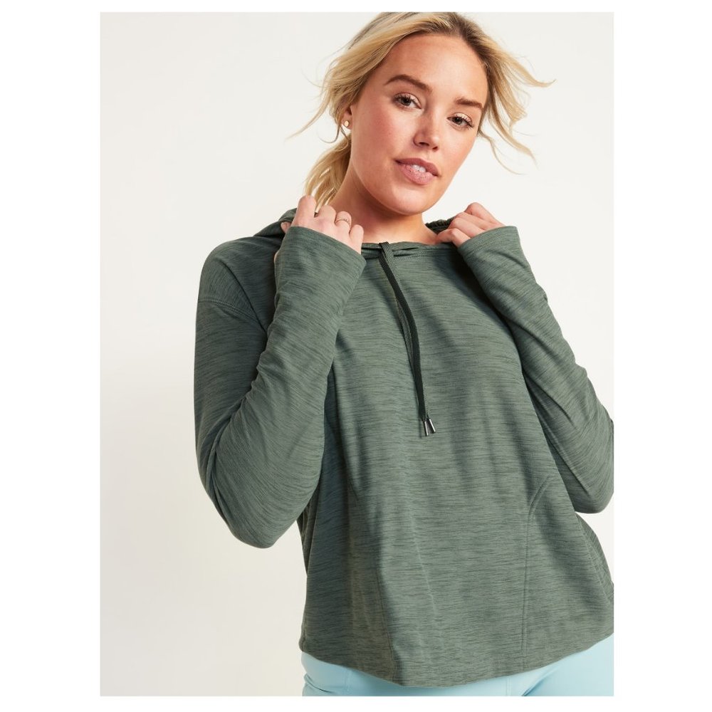 NWT Old Navy Breathe ON Slub-Knit Pullover Hoodie